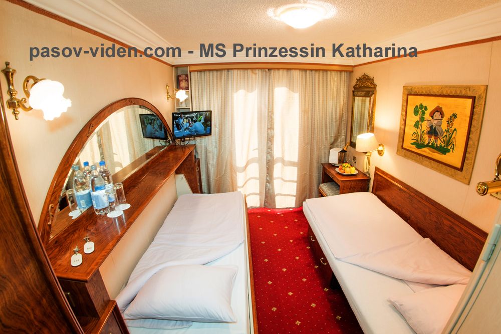 MS Prinzessin Katharina - Kabina na horní palubě