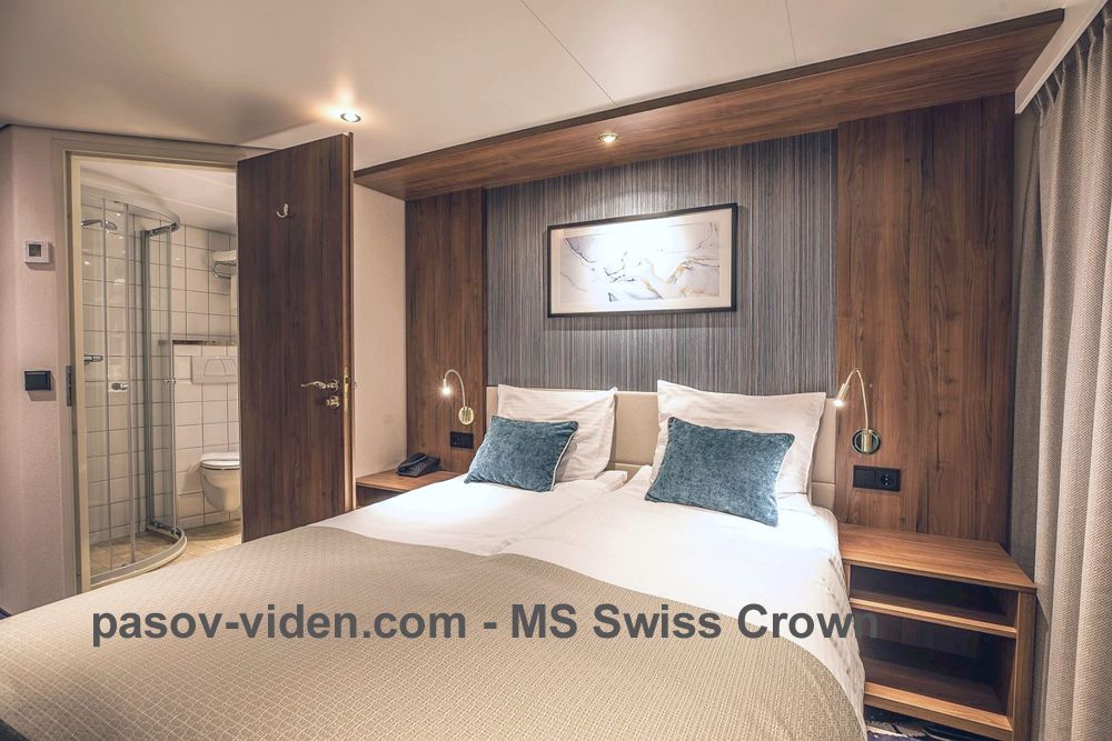 MS Swiss Crown - kabina hlavni / stredni paluba